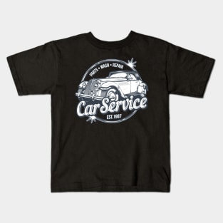 Retro Car Service Kids T-Shirt